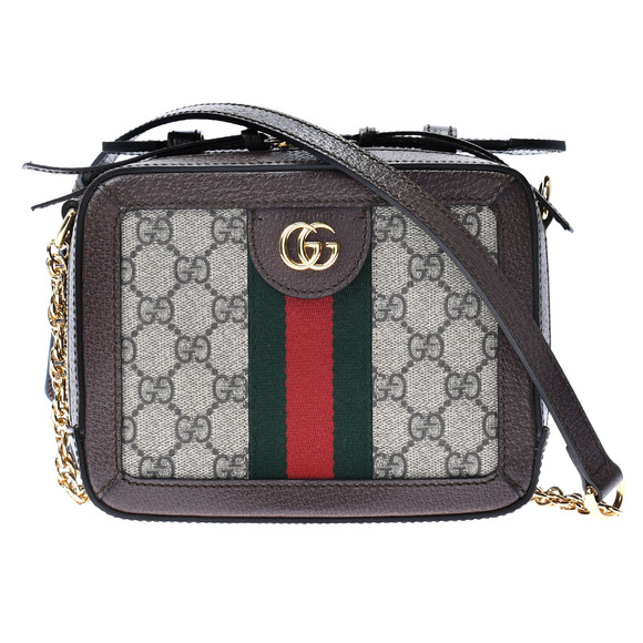 Gucci GG Supreme GG Mini Shoulder Bag Brown Beige Canvas - Picture 1 of 10